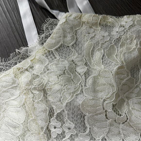 Lulus Wishful Wanderings White Lace Sleeveless Bodycon Mini Dress Size S - Picture 10 of 12